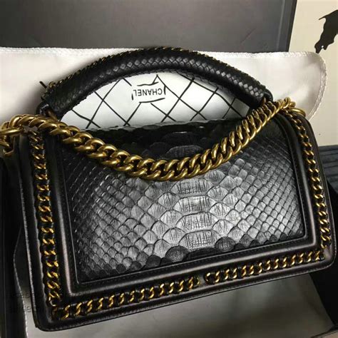 chanel boy snake|boys Chanel flap bag.